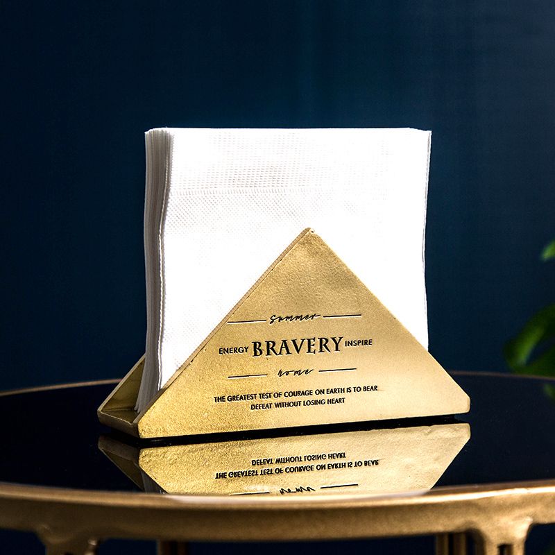 Hộp Đựng Khăn Giấy Ba Góc Dạng Đứng Bằng Nhựa Resin Nhẹ Sang Trọng Phong Cách Phương Tây