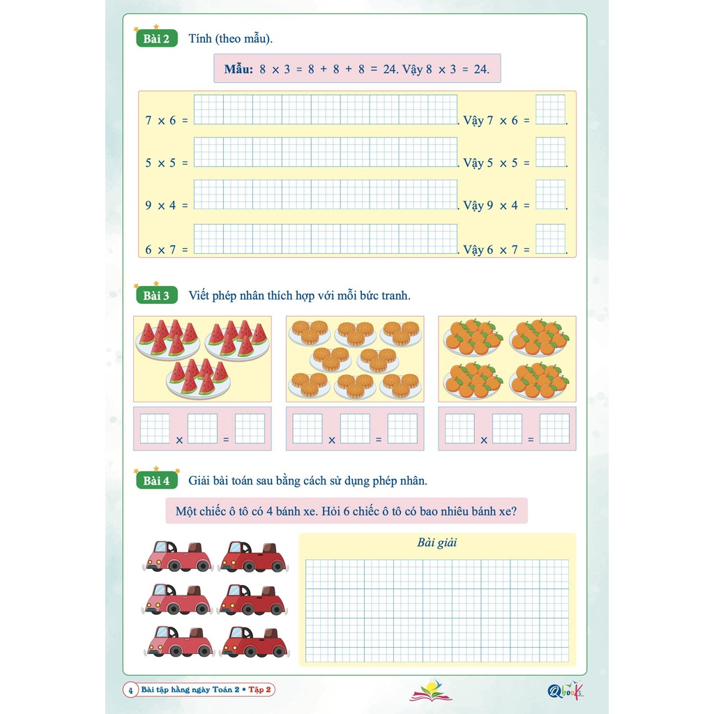 Sách -  - Bài tập hằng ngày toán 2 tập 2
