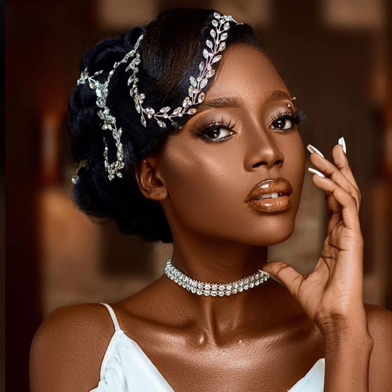 Kẹp Tóc Giả Thắt Bím Đính Đá Thời Trang Cho Nữ