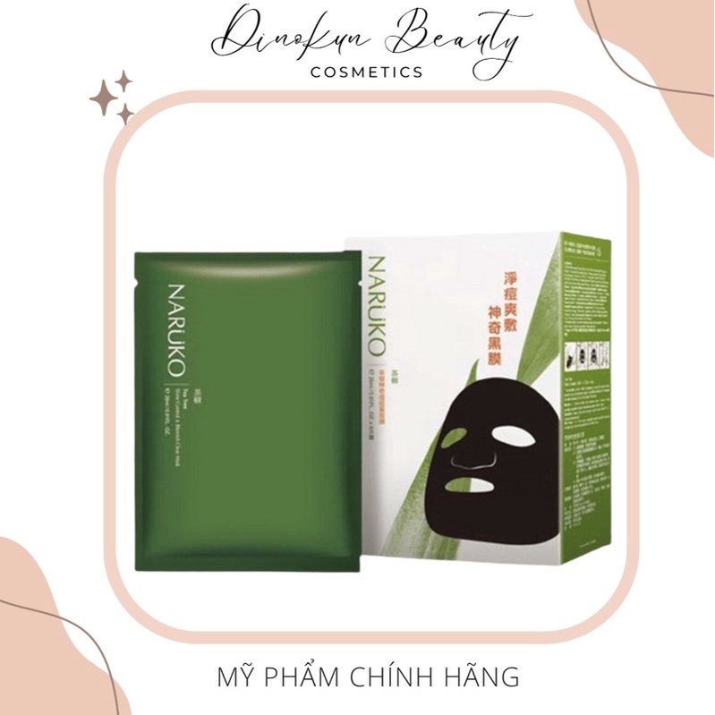 NARUKO - Mặt nạ tràm trà cải thiện da mụn teatree 26ml