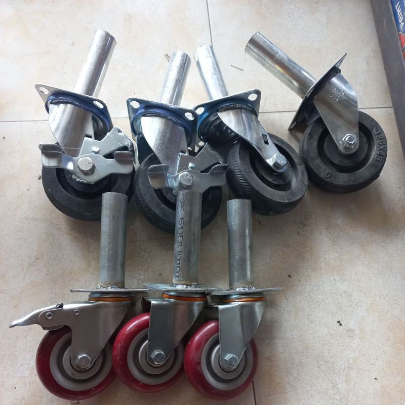 Bán xe dàn giáo siêu chịu tải ,kích thước 100mm,125mm