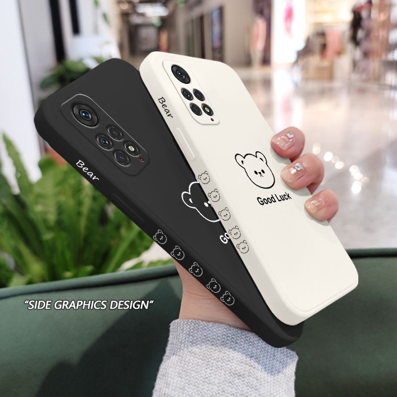 Ốp Điện Thoại Hình Gấu May Mắn Cho Xiaomi Redmi Note 11 11S 11T Pro Plus + 4G 5G