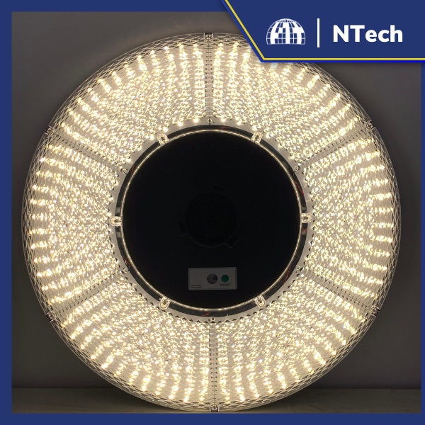 Đèn năng lượng mặt trời hình đĩa bay kim cương 800w- Chính hãng Jindian -  UFO800 - Công Suất 800W Ánh sáng vàng - Trắng