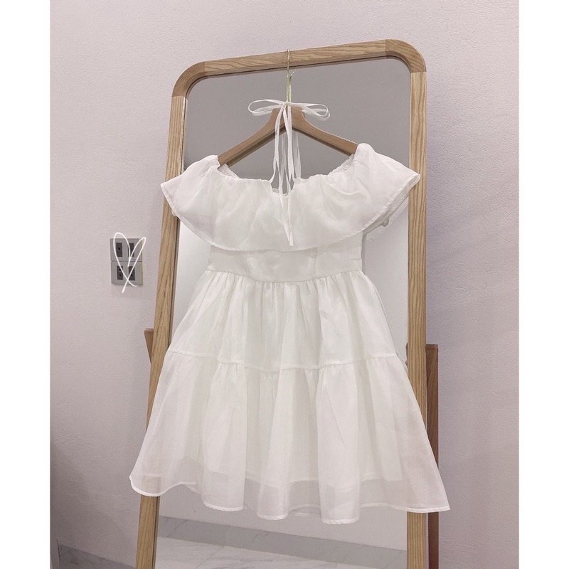 ĐẦM - VÁY nữ dây chéo Babydoll chất voan hàng hai lớp, đầm Tiểu Thư dáng Maxi Hàn Quốc