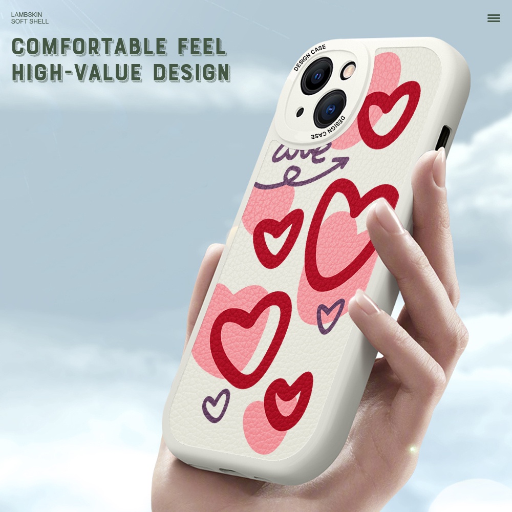 Xiaomi Mi 12 12X 11 11T Pro Lite NE 5G Cho Ốp lưng điện thoại In Hình Lambskin Flowers Love Heart