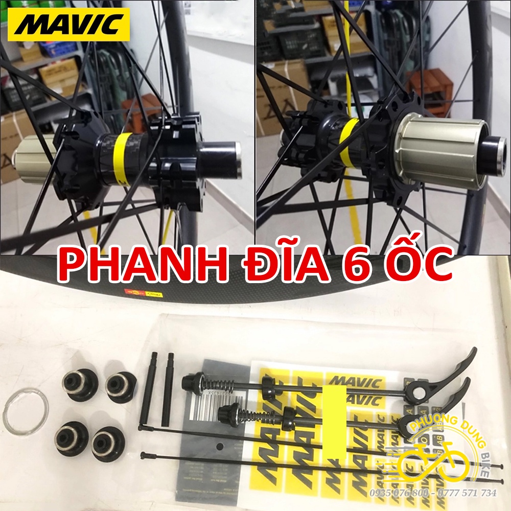 Bộ vành Carbon 3K xe đạp road MAVIC COSMIC SLR PRO 700Cx50mm - Hub Carbon
