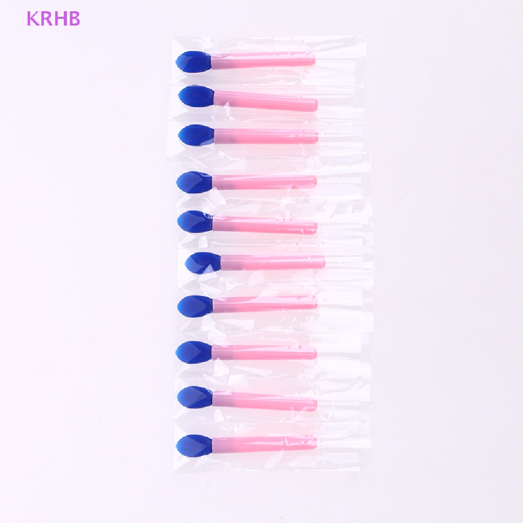 Set 10 Cọ Son Môi Bằng Silicone Tiện Dụng Chất Lượng Cao Mới