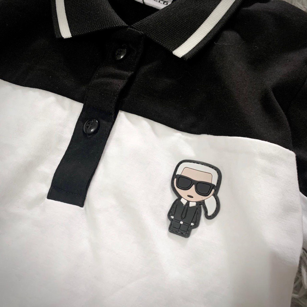 Bộ quần áo KARL in hình icon cực đẹp phối màu đen trắng cho bé trai  SHOP BÉ TÔM KIDS