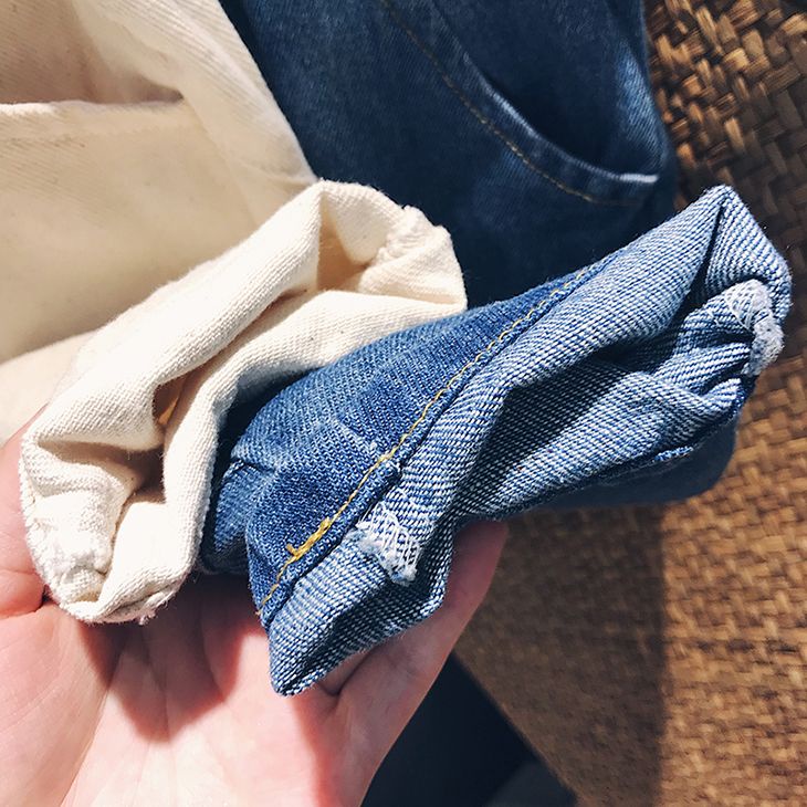 Quần Jean Baggy Dài Phong Cách Phương Tây Thời Trang Xuân Thu Cho Bé Trai Và Gái