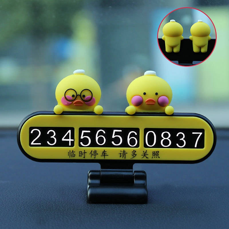 Bảng Số Điện Thoại Họa Tiết Hoạt Hình Sáng Tạo Trang Trí Nội Thất Xe Hơi