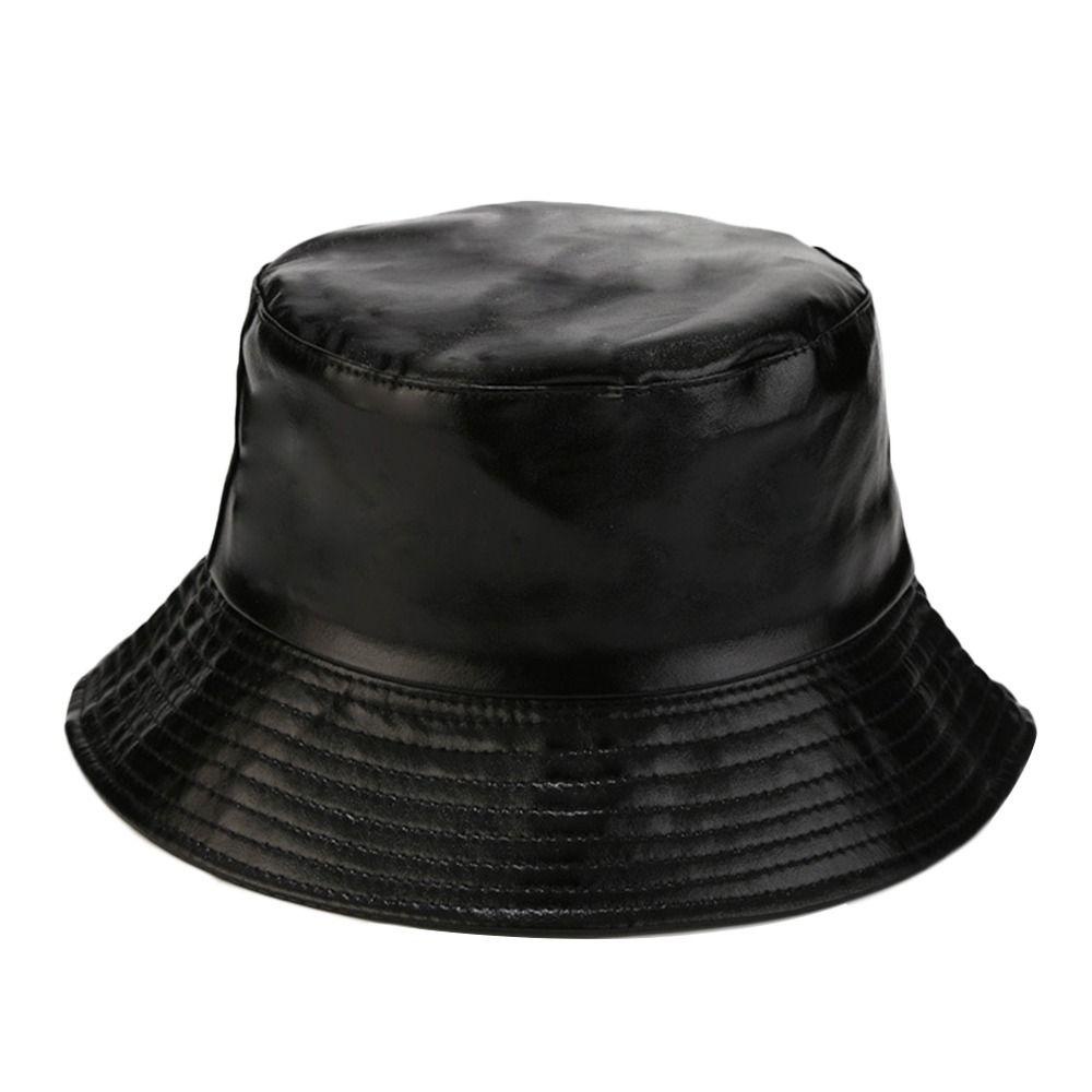 ESPO Mũ Bucket Chất Liệu Da PU Chống Thấm Nước Có Thể Gấp Gọn Tiện Lợi