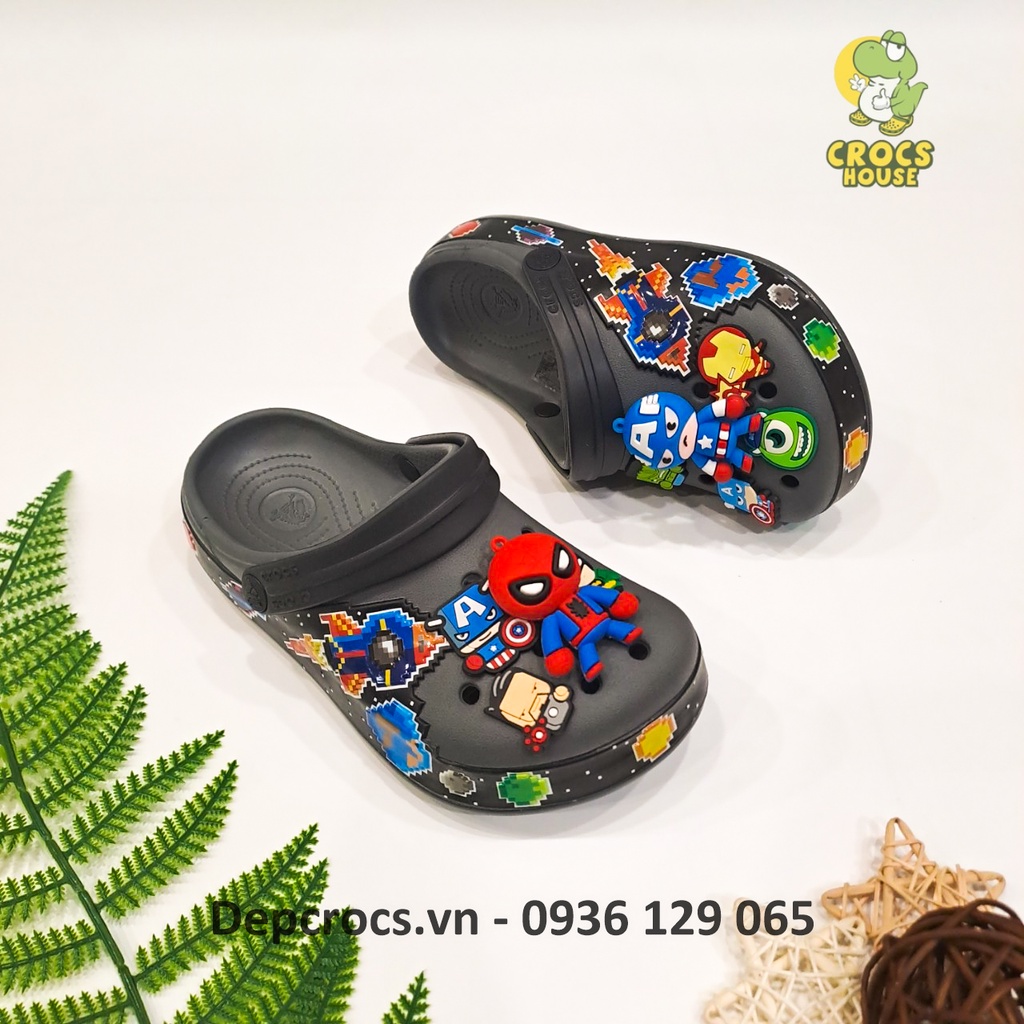 Dép sục cross tên lửa 3D bé trai cao cấp, dép cross trẻ em - Nhà Cá Sấu