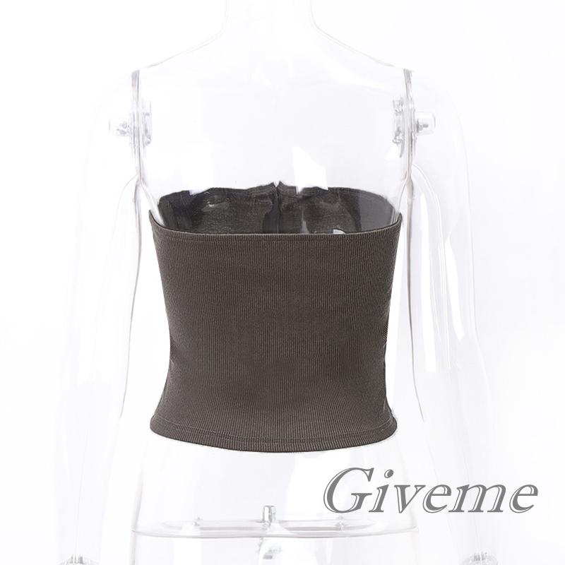 Áo Croptop Dệt Kim Màu Trơn Cài Nút Phía Trước Thời Trang Mùa Hè Cho Nữ