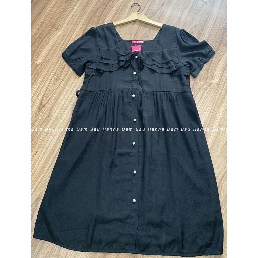 [HANNA] Đầm bầu đi tiệc đi chơi size 40-70kg dễ thương vải voan 2 lớp cao cấp thoáng mát mùa hè đầm dài qua gối