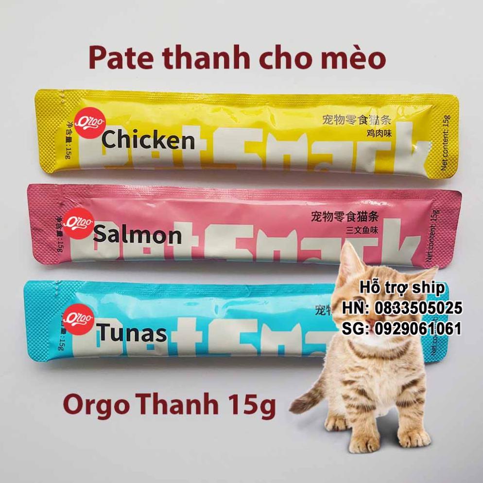 Pate cho mèo (thanh orgo 15g)