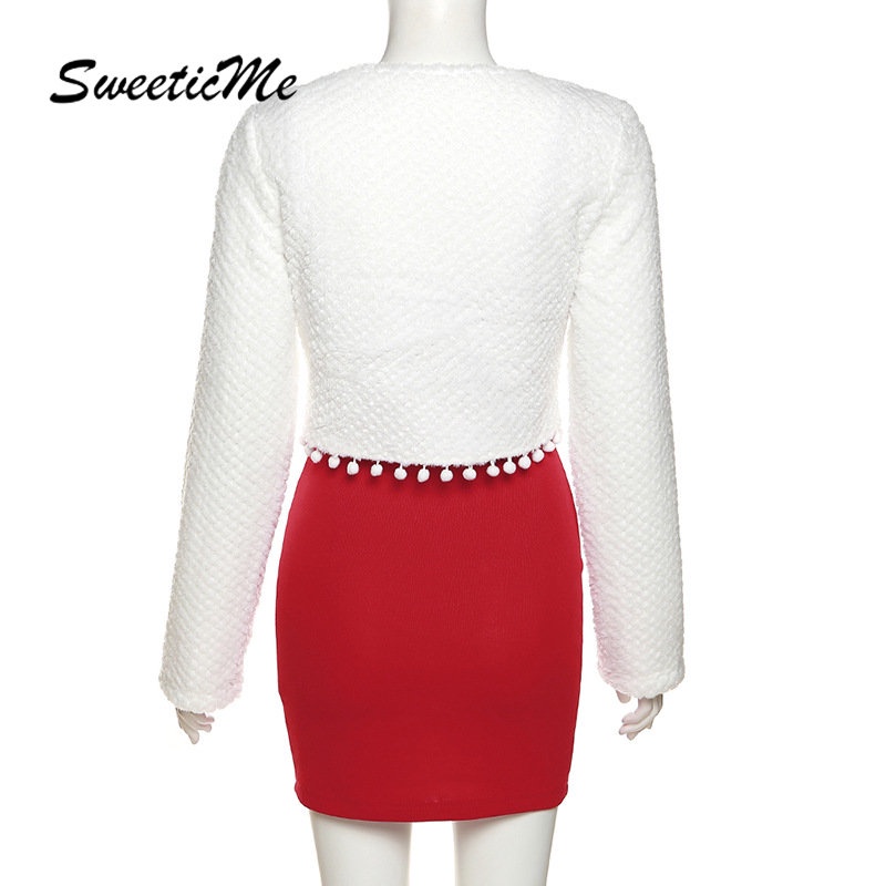 Đầm Dệt Kim Tay Dài Cổ Chữ V Dáng Ôm Thời Trang Mới 2023 Dành Cho Bạn Nữ