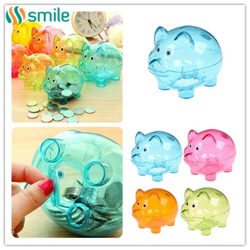 Hộp Tiết Kiệm Tiền Bằng Nhựa Trong Suốt Hộp Tiết Kiệm Hình Heo Hoạt Hình Để Đựng Tiền Xu Ống Heo Quà Tặng Tình Nhân Trẻ Em Dễ Thương Để Trang Trí Nhà Cửa Giao Hàng Bỏ Qua Khâu Vận Chuyển