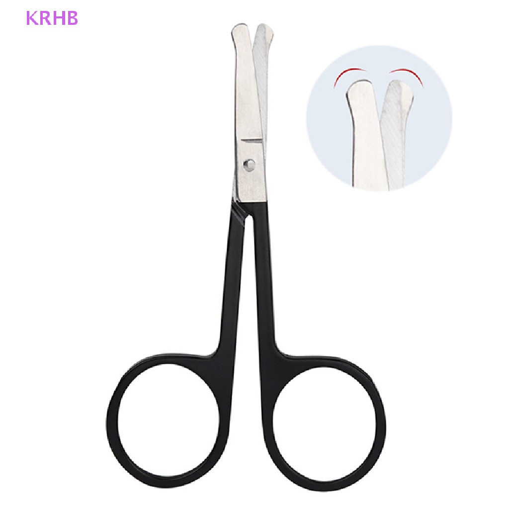 1 Dụng Cụ Tỉa Lông Mũi Và Lông Mày Đầu Tròn Bằng Thép Không Gỉ KRHB 1 Mới
