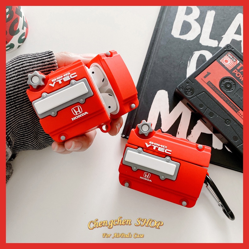 Vỏ Bảo Vệ Hộp Sạc Tai Nghe AirPods Pro2 2023 / AirPods3 / AirPodsPro / AirPods2gen Hình Động Cơ Dễ Thương Ốp