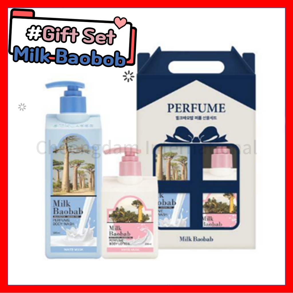 Nước hoa White Musk Body Lotion250ml + Wash500ml Bộ quà tặng * Thơm như nước hoa *