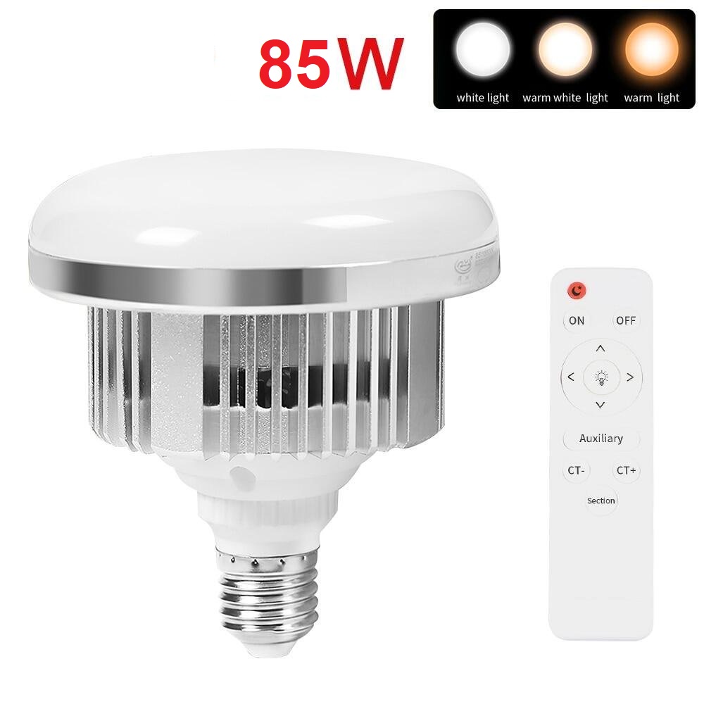 Đèn led nấm 3 tông màu điều khiển từ xa sử dụng cho đèn softbox chuôi đèn E27