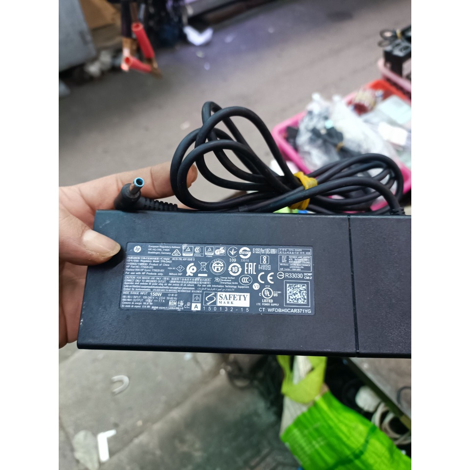 🌟 ZIN / QUA SỬ DỤNG 🌟 Bộ sạc xịn nguồn điện adapter laptop HP 150W OVAL KIM XANH 19.5V - 7.7A ( KÈM DÂY NGUỒN )