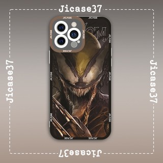 Ốp lưng iphone và samsung xiaomi oppo cạnh vuông Jicase Venom Spider Man Marvel Comics Art 