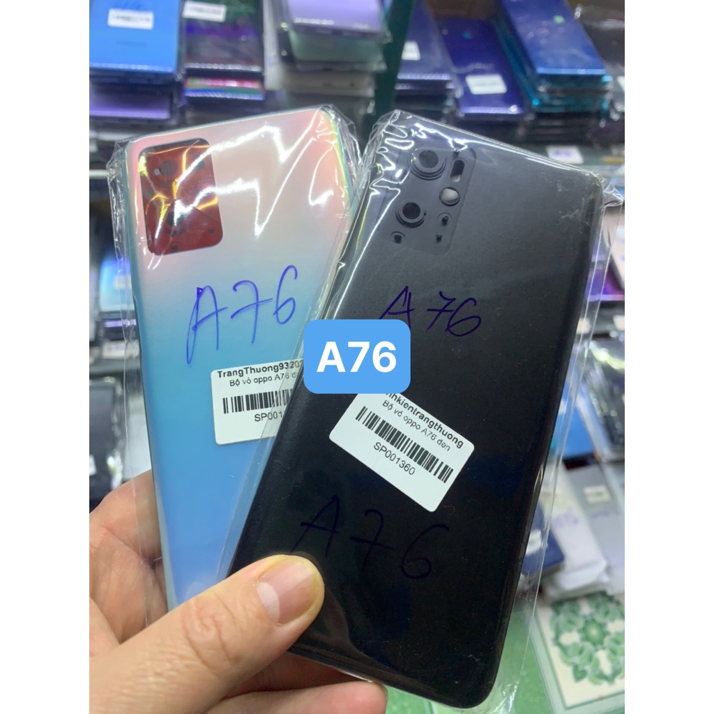 Bộ vỏ oppo A76 / hàng zin - ảnh thật