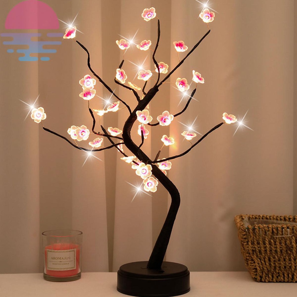Đèn Led 36 Bóng Hình Cây Hoa Anh Đào Trang Trí Cây Bonsai Kkc7933