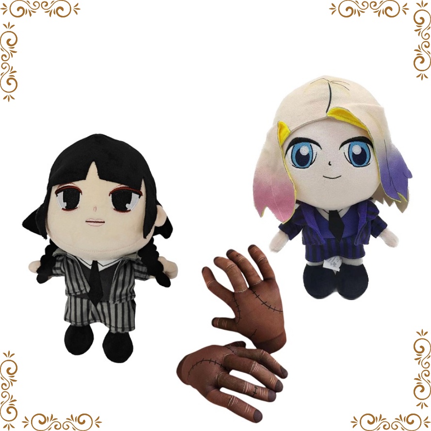 ✨Hàng Có Sẵn!✨2023 Búp Bê Nhồi Bông Wednesday Addams Gấu Bông Độc Đáo Trang Trí Tiệc Sinh Nhật