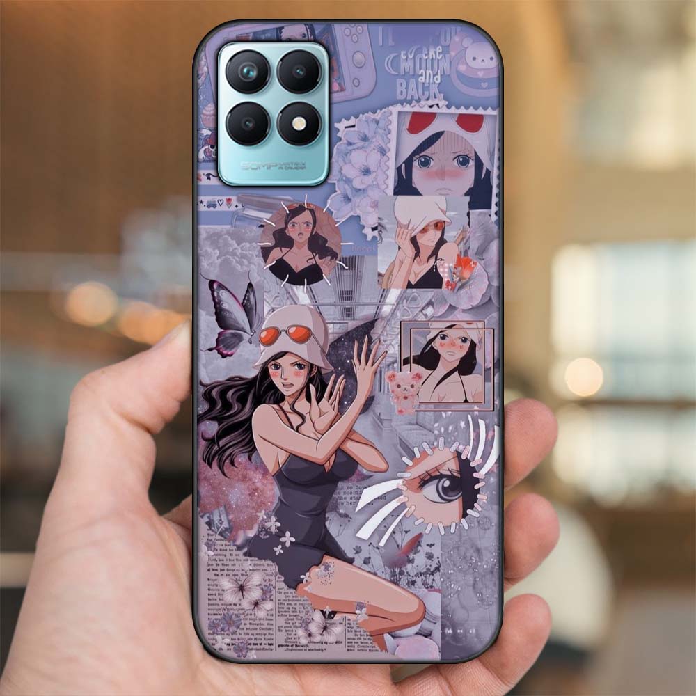 Ốp lưng Realme Narzo 50 viền đen in hình Nico Robin One Piece Đảo Hải Tặc