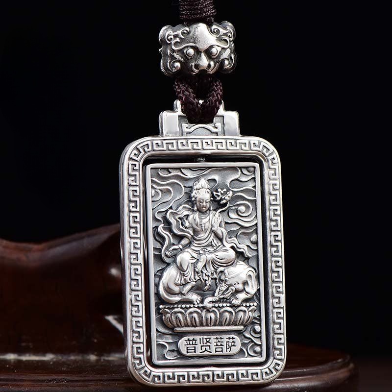 Dây Chuyền Bạc Mặt Phật Cung Hoàng Đạo Xoay Được Cho Nam