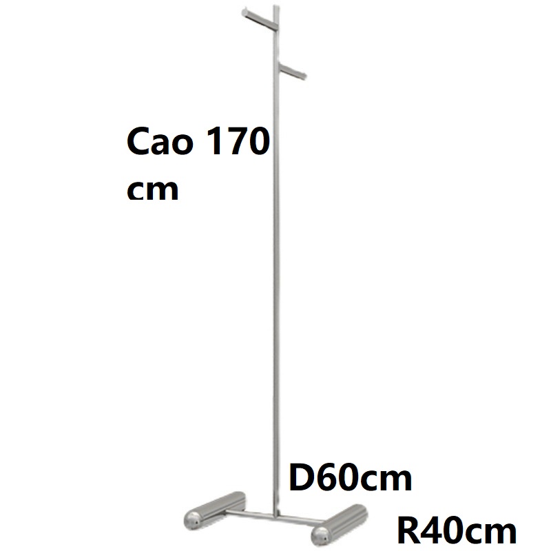 Cây treo quần áo đơn Modesk SS Hanger T - chân tròn Inox 304 cao cấp không gỉ