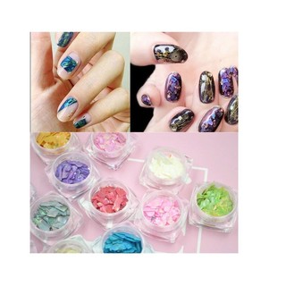 Xà cừ siêu mỏng set 12 màu trang trí móng