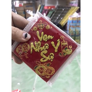 1 tờ Giấy decal nhung loại NHỎ dán dưa dán bưởi trang trí Tết
