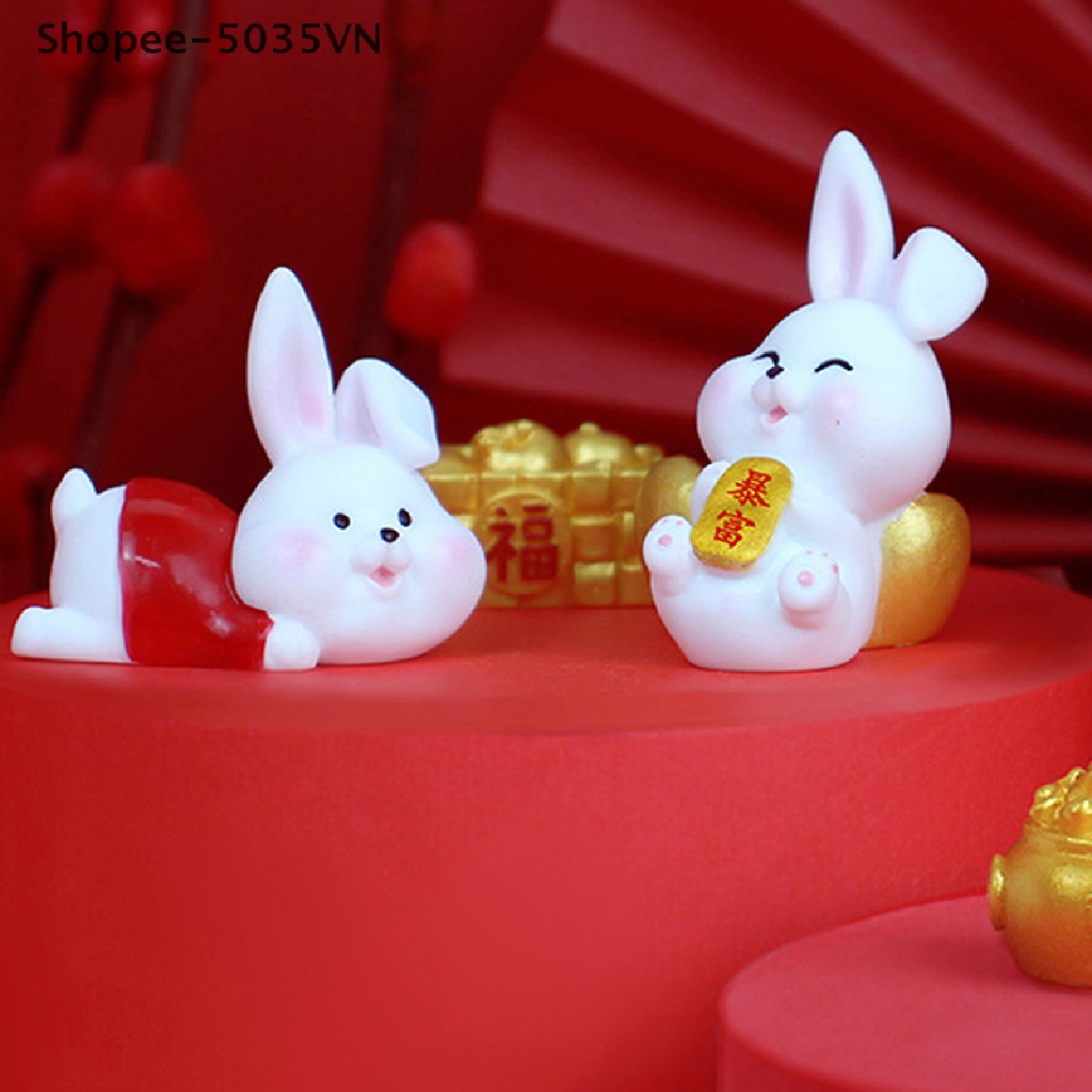 1 Chú Thỏ May Mắn Bằng Nhựa Resin Thủ Công {akindofstar1.vn}