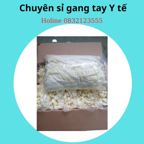 Găng tay y tế | Bao tay y tế lattex có bột và không bột  100 chiếc đóng bịch