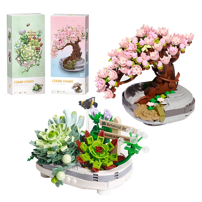 Bộ Đồ Chơi Lắp Ráp Mô Hình hoa Cây Cherry 1660 lắp ghép xếp hình cho bé