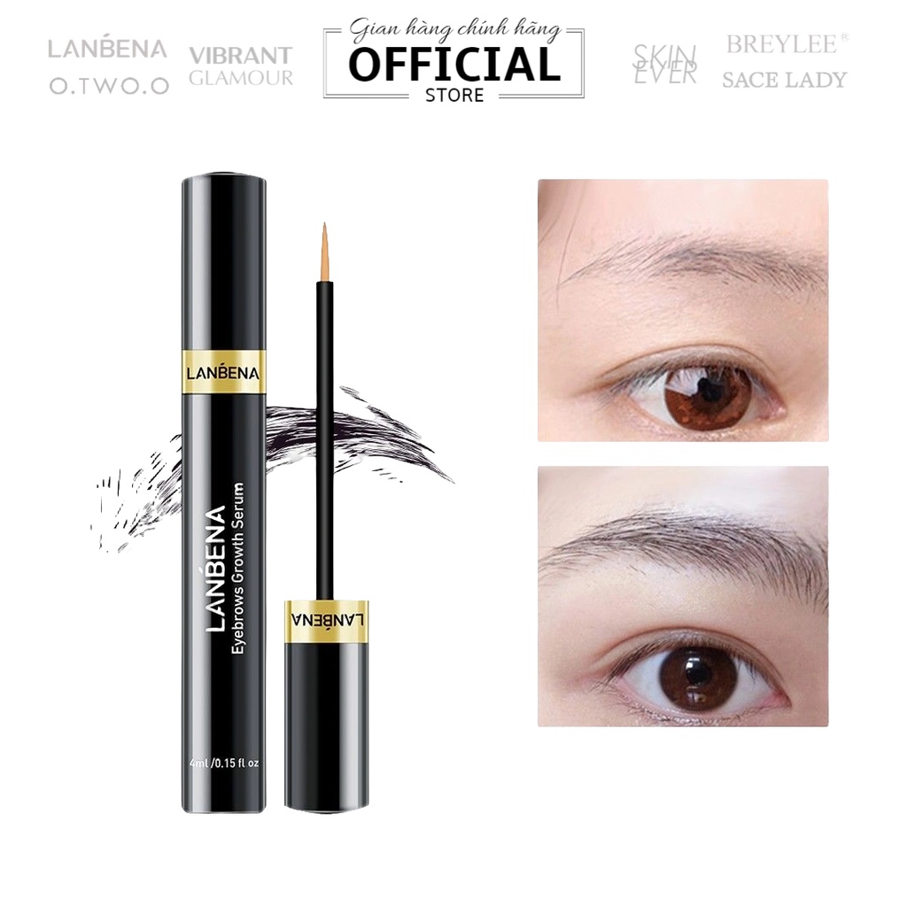 tınh chất dưỡng làm dài và dày lông mày LANBENA Eyebrows Growth Serum 4ml
