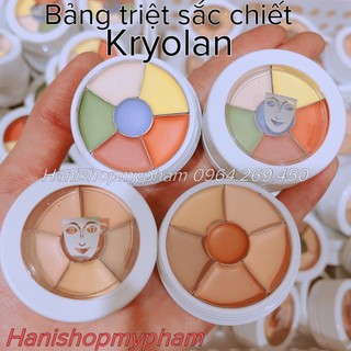 Triệt Sắc Kryolan bảng Chiết 6 ô Màu Che Mọi Khuyết Điểm Hanishopmypham {Chính Hãng}