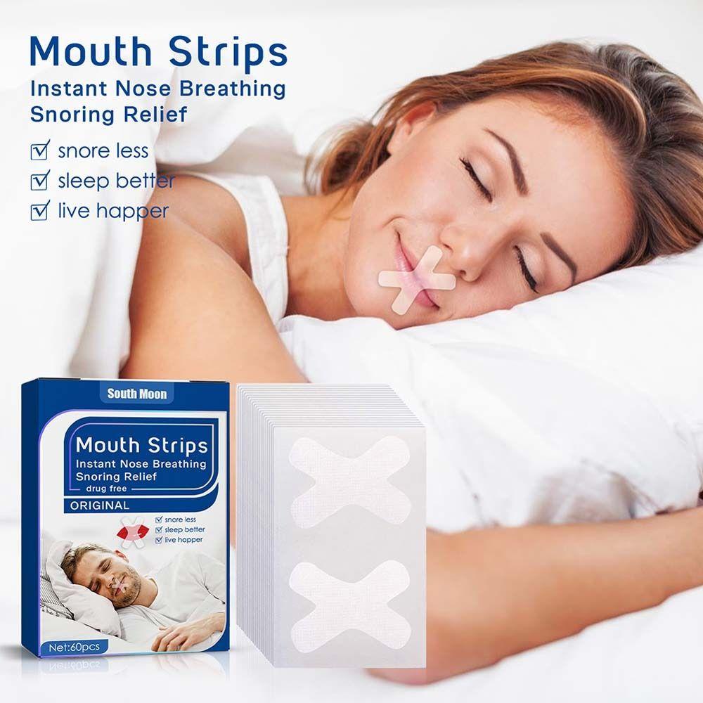 Bộ 60 Miếng Dán Mũi Chống Ngáy Khi Ngủ Tiện Dụng