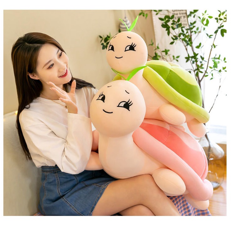 Rùa bông đáng yêu làm gối ôm, trang trí, quà tặng xinh xắn cho bé, size 35cm - 50cm