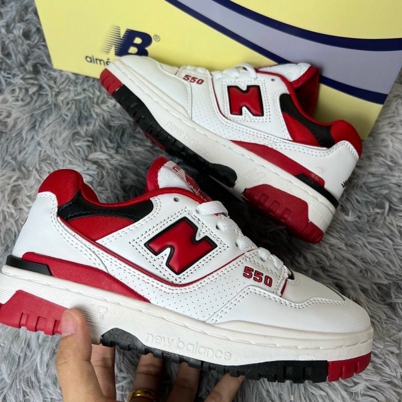 GIÀY NEW.BALA!NCE 550 WHITE RED LAI AU