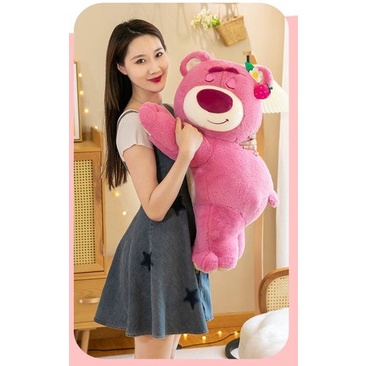 Gấu bông Gấu Dâu Lotso cao cấp chính hãng có mùi dâu cực hot - Gấu Lotso - Thú nhồi bông nhập khẩu - Gấu bông giá rẻ