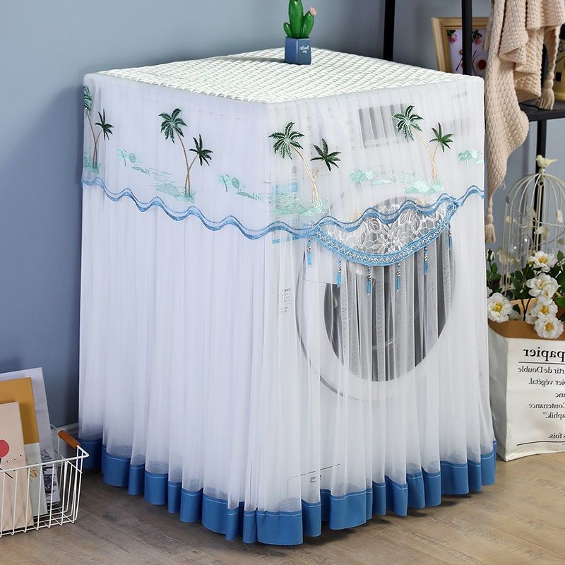 Tấm Vải Ren Phủ Máy Giặt Chống Nắng Chống Bụi Thông Dụng Ốp
