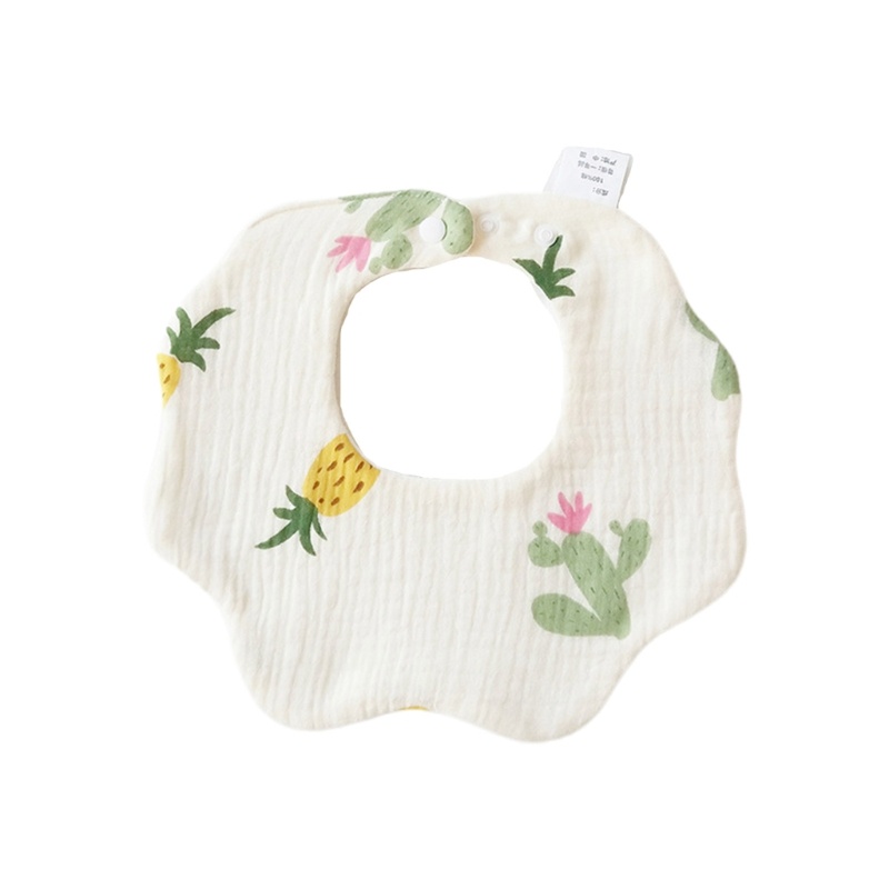 Yếm Ăn Bằng Vải Gạc Cotton Cho Bé Sơ Sinh