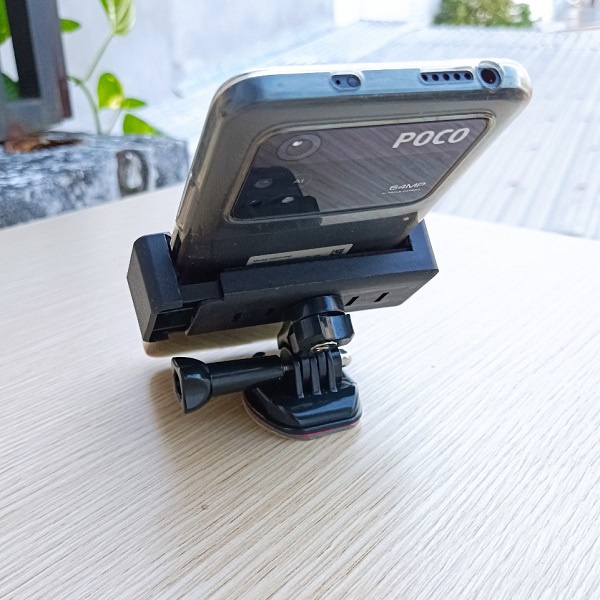 Bộ Giá Đỡ Kẹp Điện Thoại Dán Mặt Kính Xe Máy