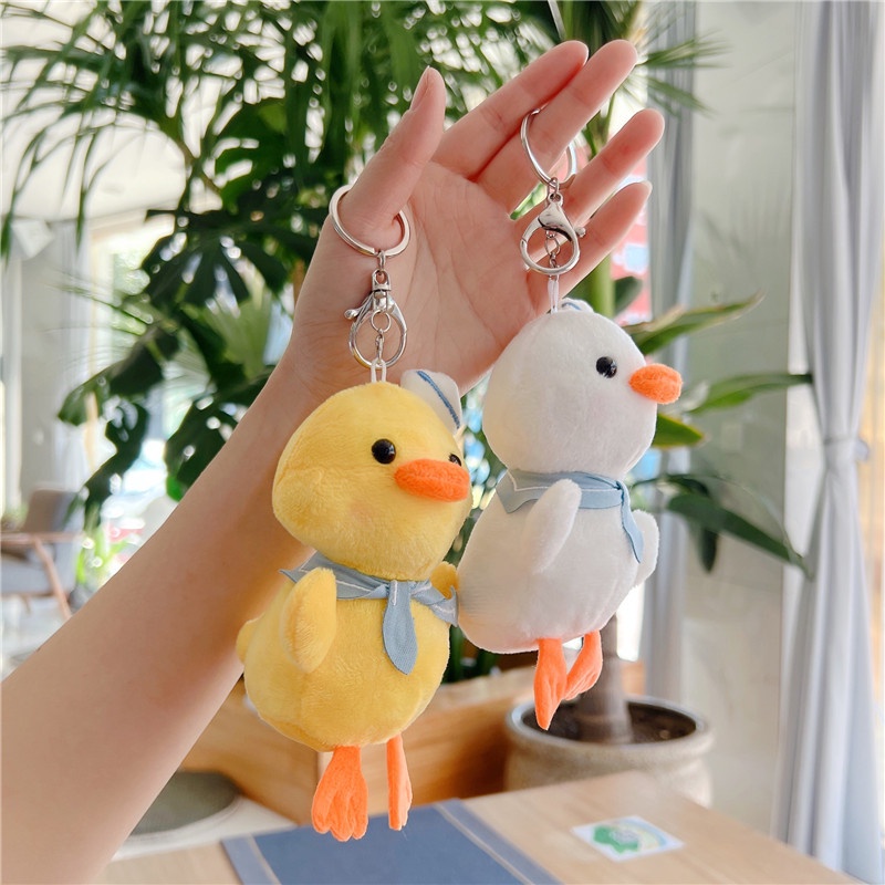 Móc Khóa Vịt Nhồi Bông Dễ Thương Đáng Yêu