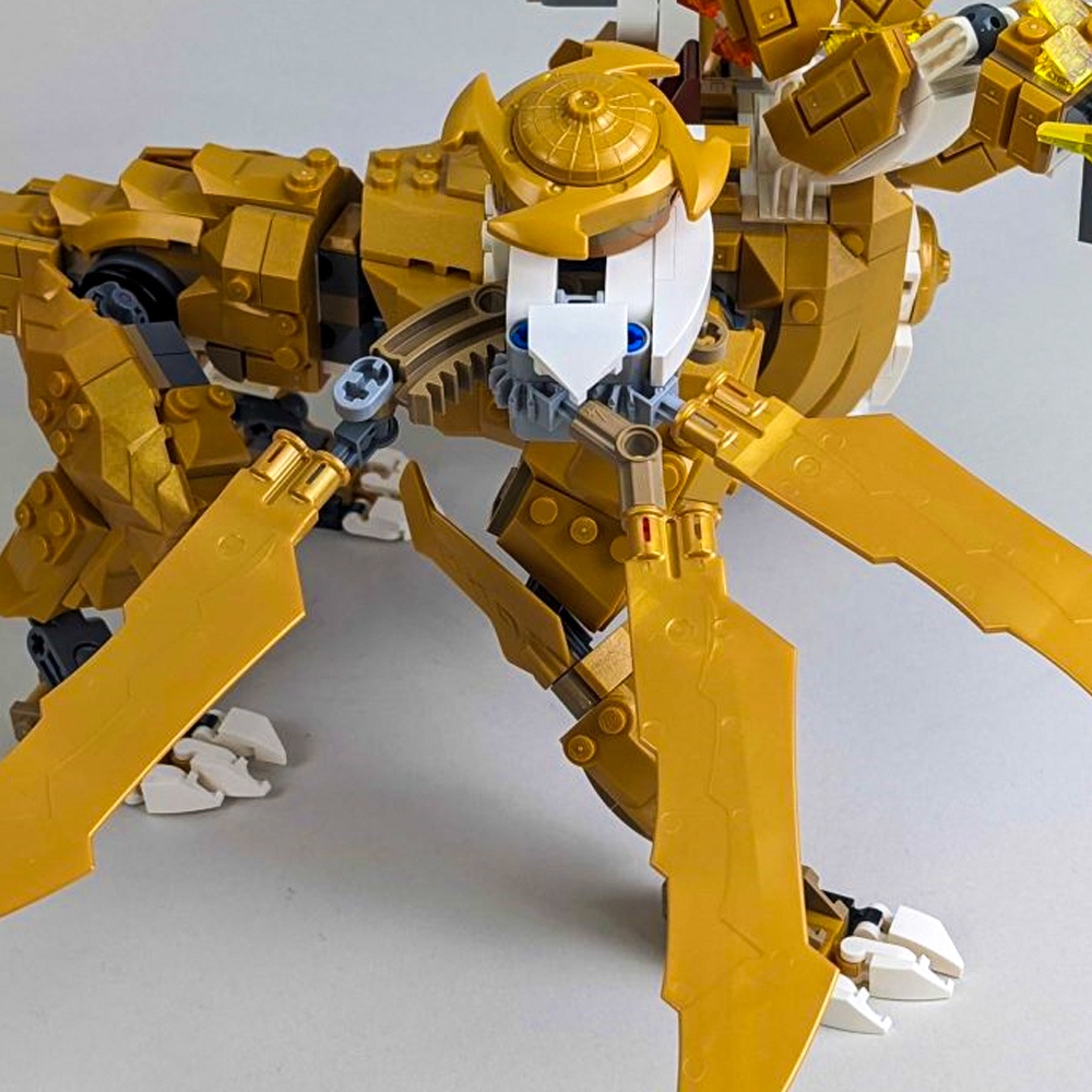 Đồ chơi lắp ráp mô hình Siêu rồng vàng của Lloyd 60011 Ninja Lloyd's Golden Ultra Dragon Blocks Four-Headed Dragon Mech