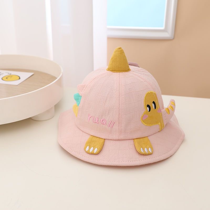 Babyfair Mũ Bảo Vệ Mặt Cho Bé Họa Tiết Khủng Long Unisex Cotton Chống Bụi Nắng Có Thể Điều Chỉnh Trẻ Em